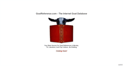 Desktop Screenshot of goatreference.com