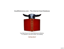 Tablet Screenshot of goatreference.com